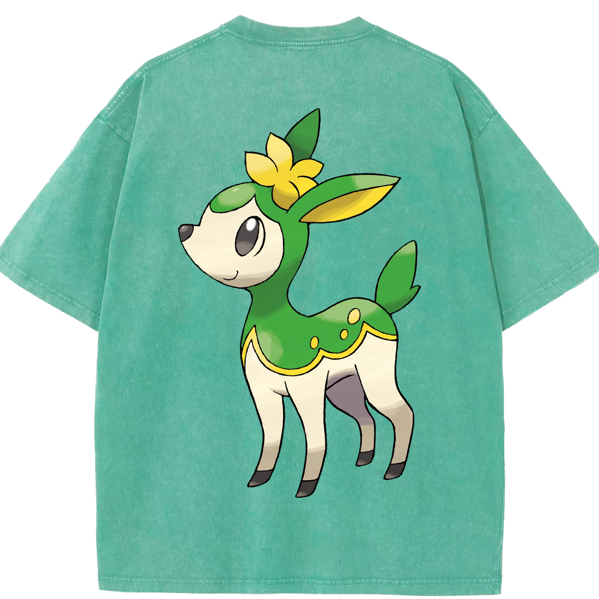 （画像用） ポケットモンスター Pokémon 綿100% ヴィンテージ風 半袖Tシャツ（背面プリント）